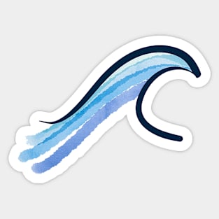 wave nature flow Sticker